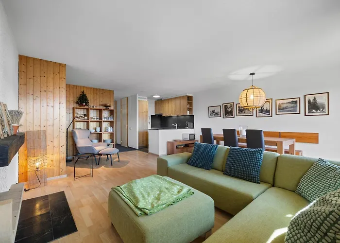 Апартаменты Lion 107 Sur La Place Du Village A Анзер